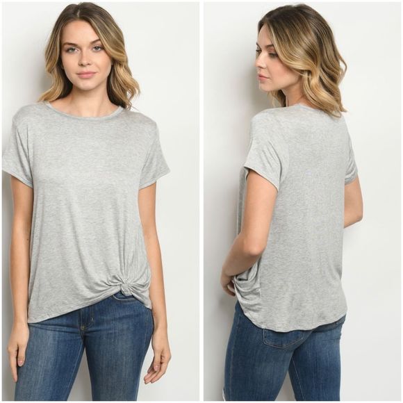 Tops - 🆕Bottom twist short sleeve tee
